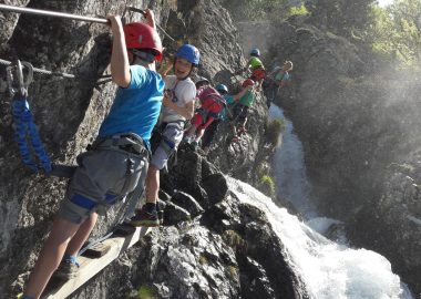 Via ferrata van Saint Christophe en Oisans met Christelle Morin