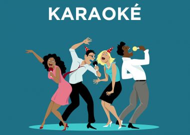 Karaoke-avond in de open lucht