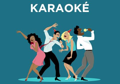 Karaoke-avond in de open lucht
