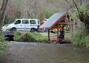 Kanoën op de rivier La Rive
