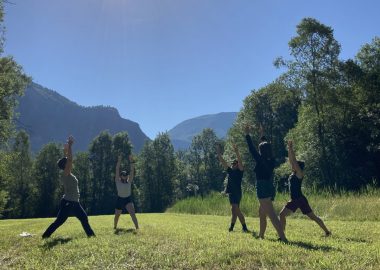 Yoga les in de buitenlucht met Florence Crosasso