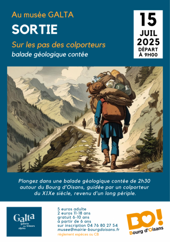 “In de voetsporen van de marskramer” Geologische wandeling verteld_Le Bourg-d’Oisans