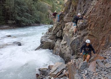Via Ferrata de Saint Christophe- Sportgedeelte