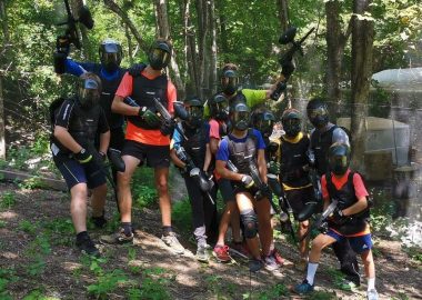 Paintball in het bos
