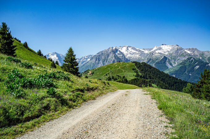 Uitzicht op de Sures en de Ecrins
